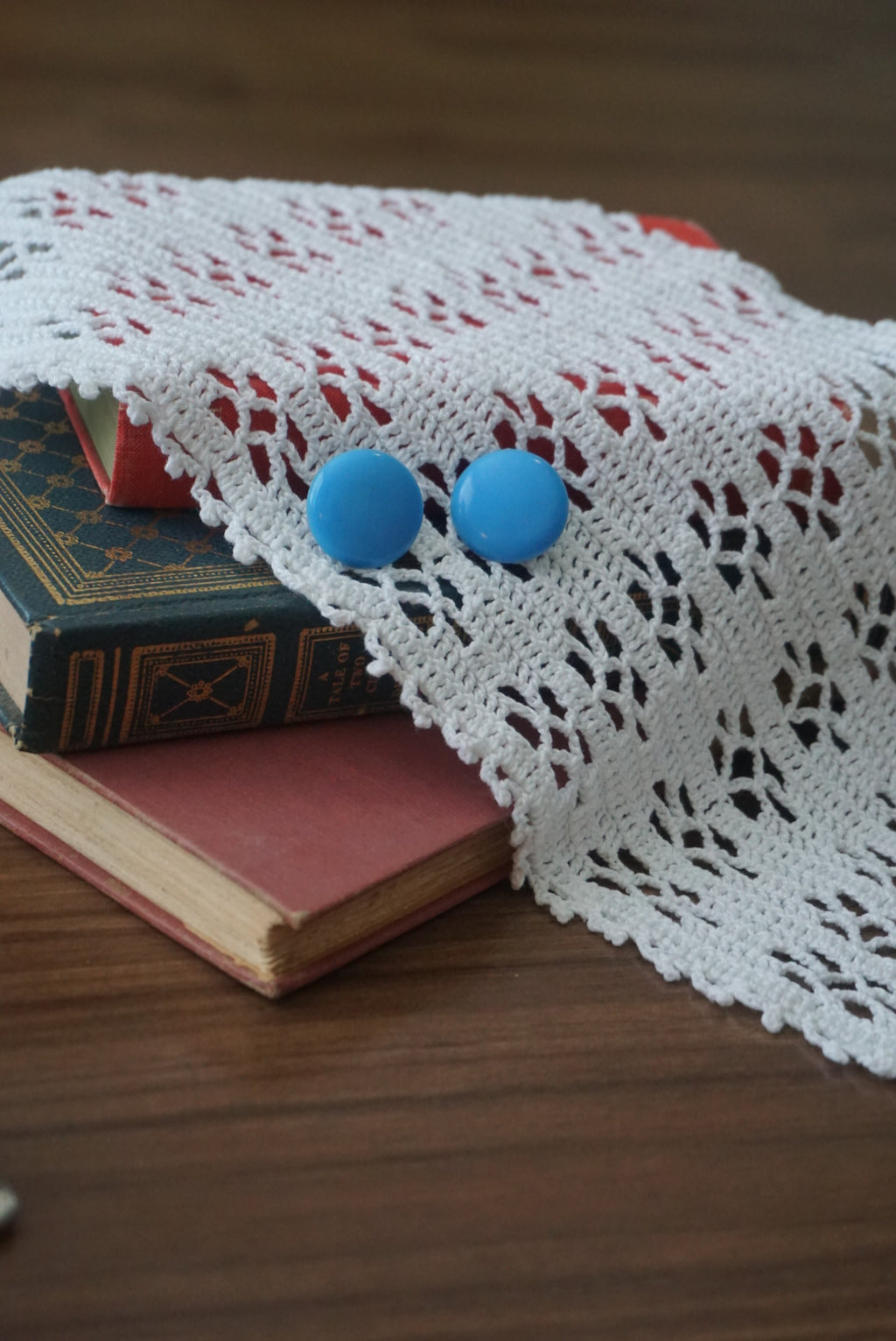 Blue Clip-On Earrings