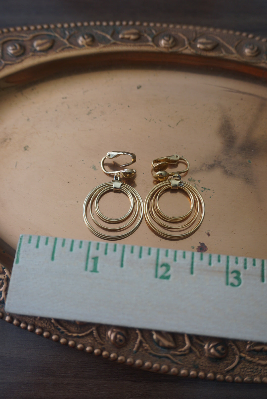 Gold Hoop Clip-On Earrings