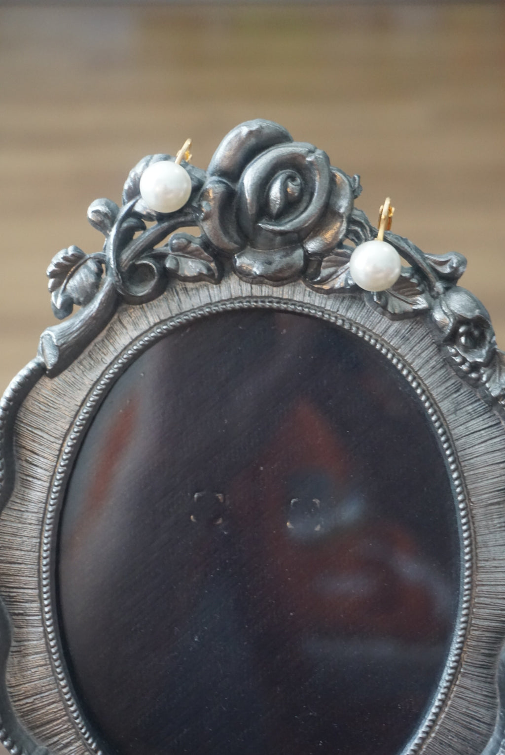 Gold Clip-On Earrings with Pearl Detail