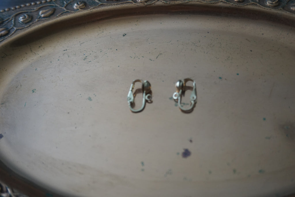 Gold Tone Clip On Earrings