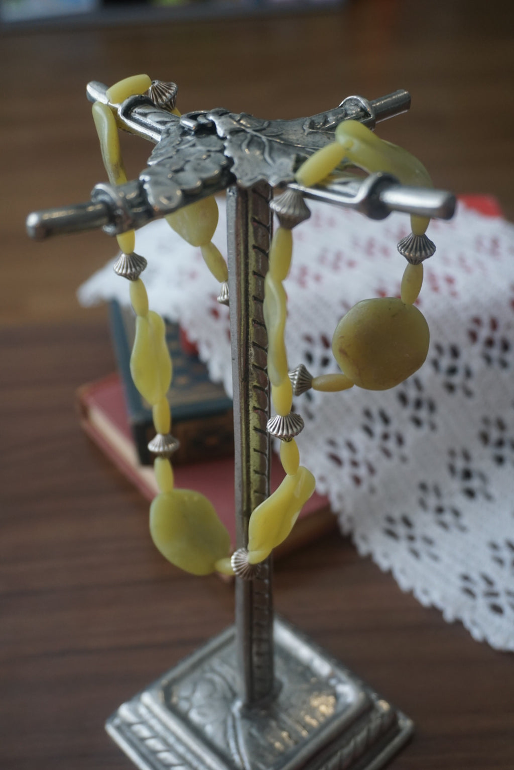 Yellow Beaded Necklace