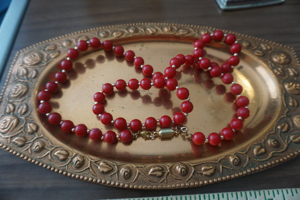 Red Beaded Necklace