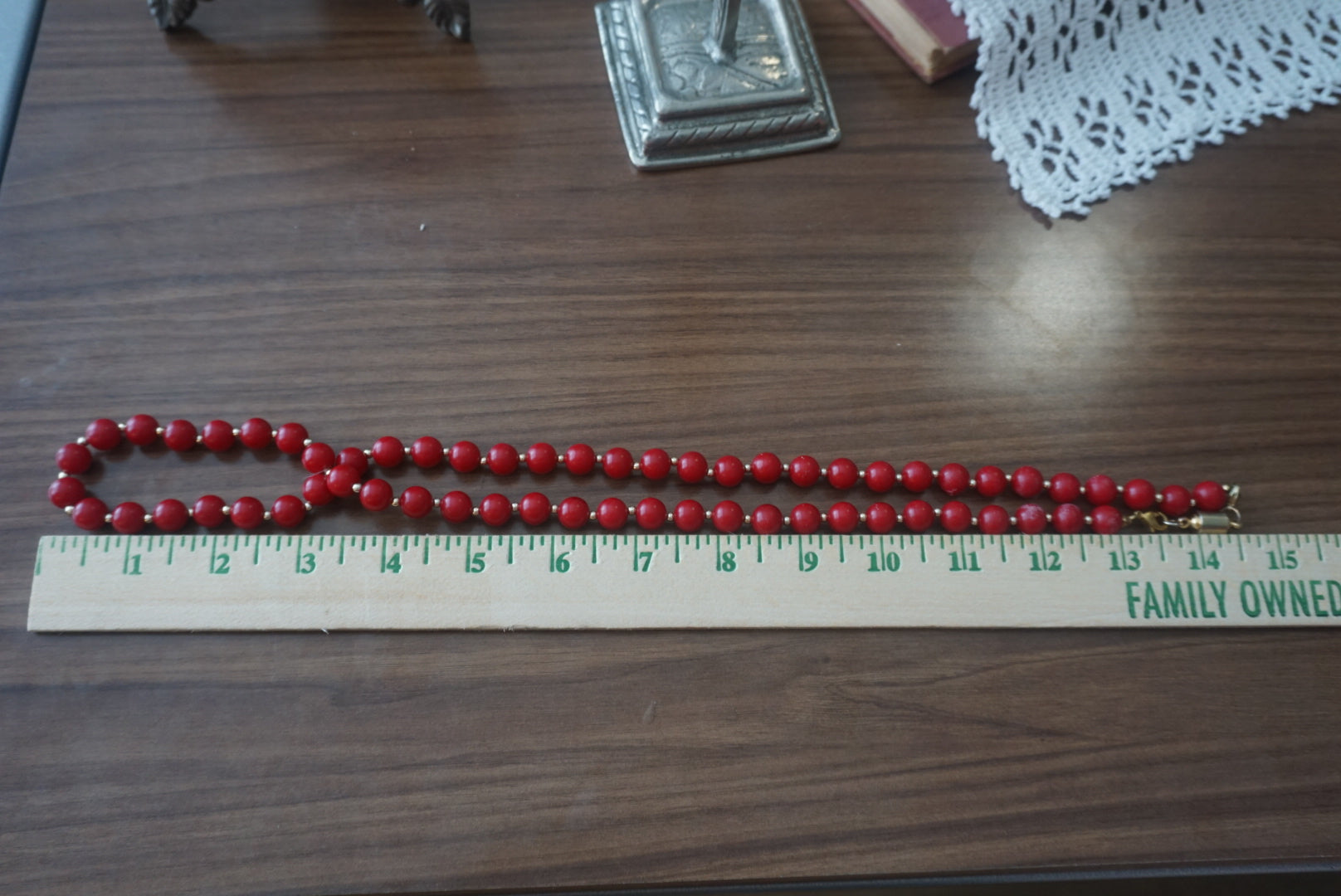Red Beaded Necklace
