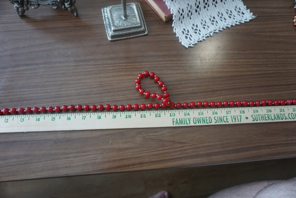 Red Beaded Necklace