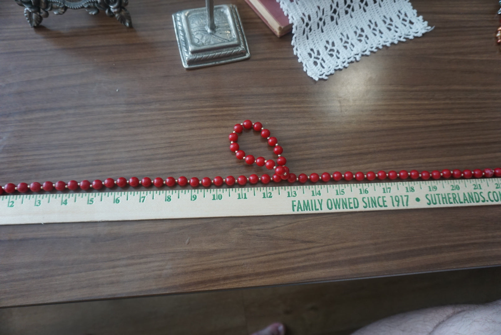 Red Beaded Necklace