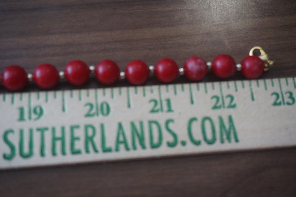 Red Beaded Necklace