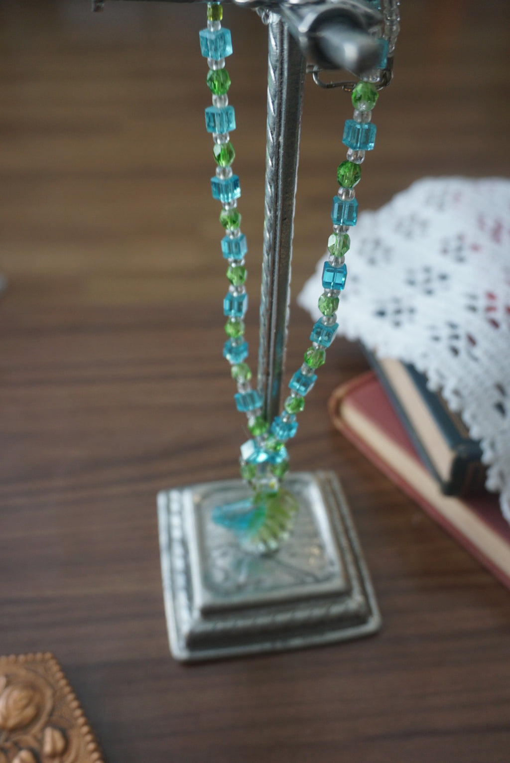 Colorful Leaf Pendant Necklace