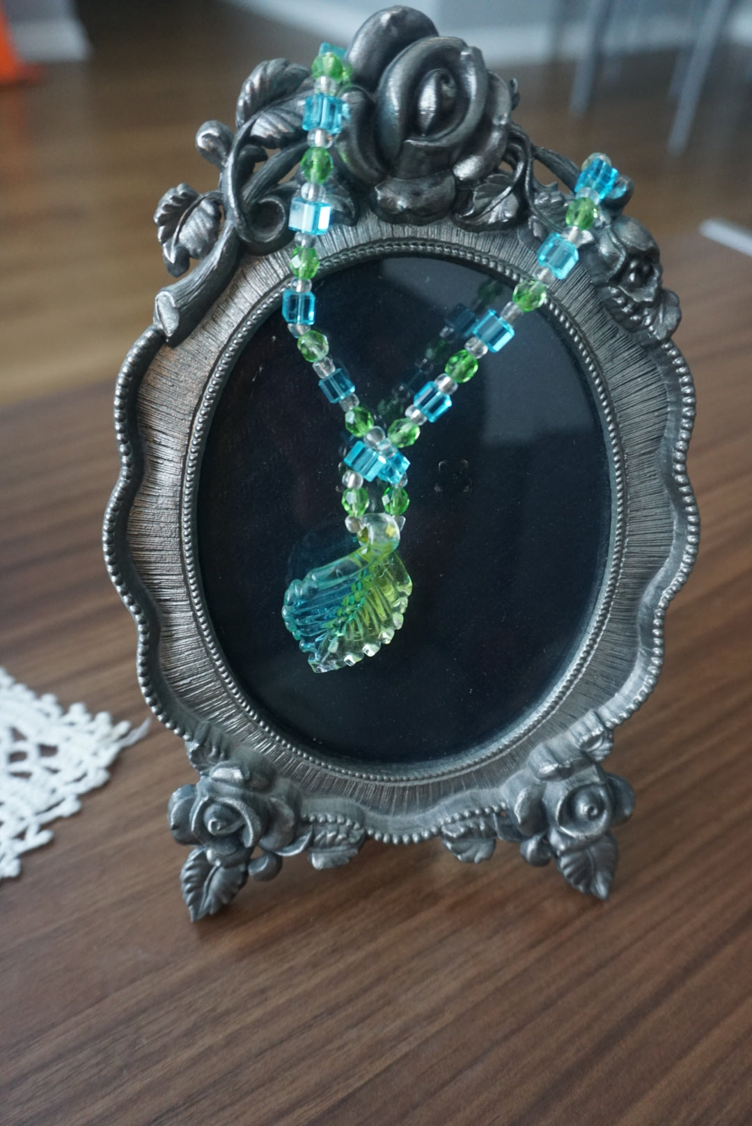 Colorful Leaf Pendant Necklace