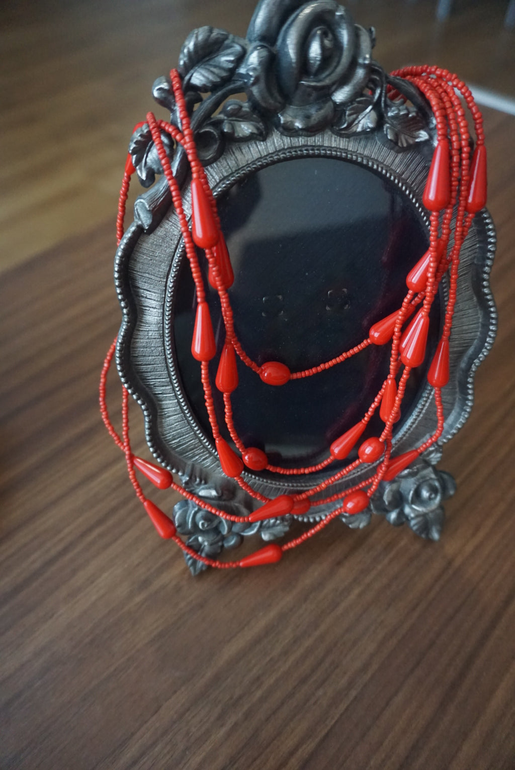 Red Beaded Necklace
