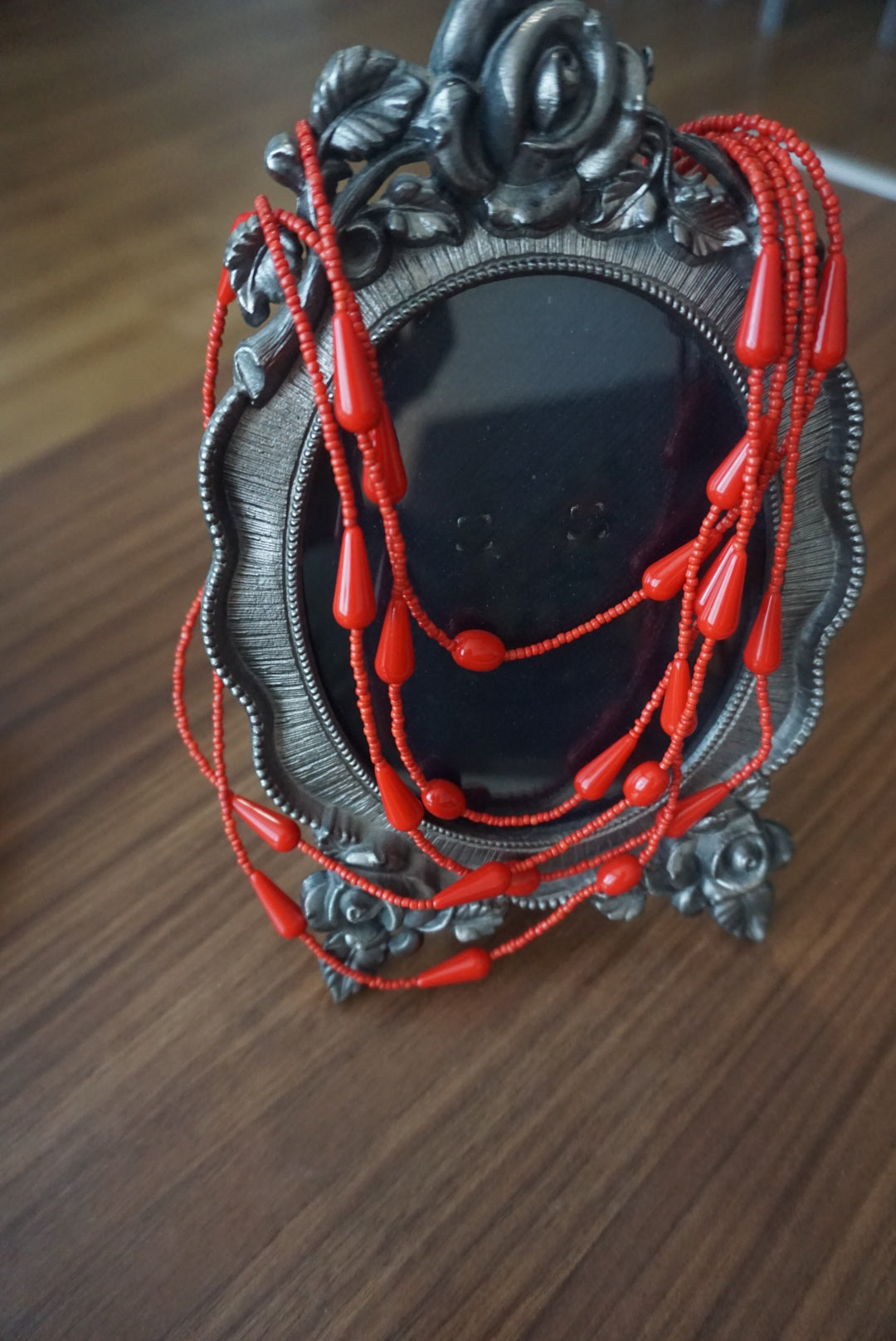 Red Beaded Necklace