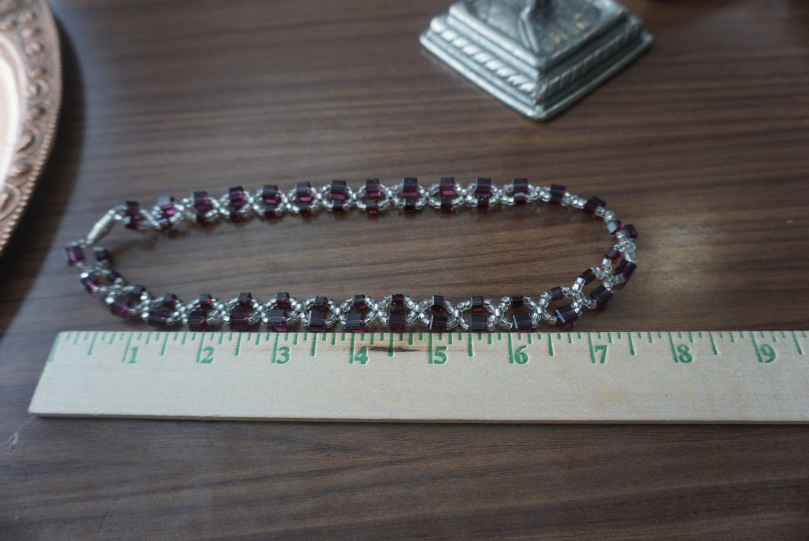 Elegant Brown Beaded Necklace