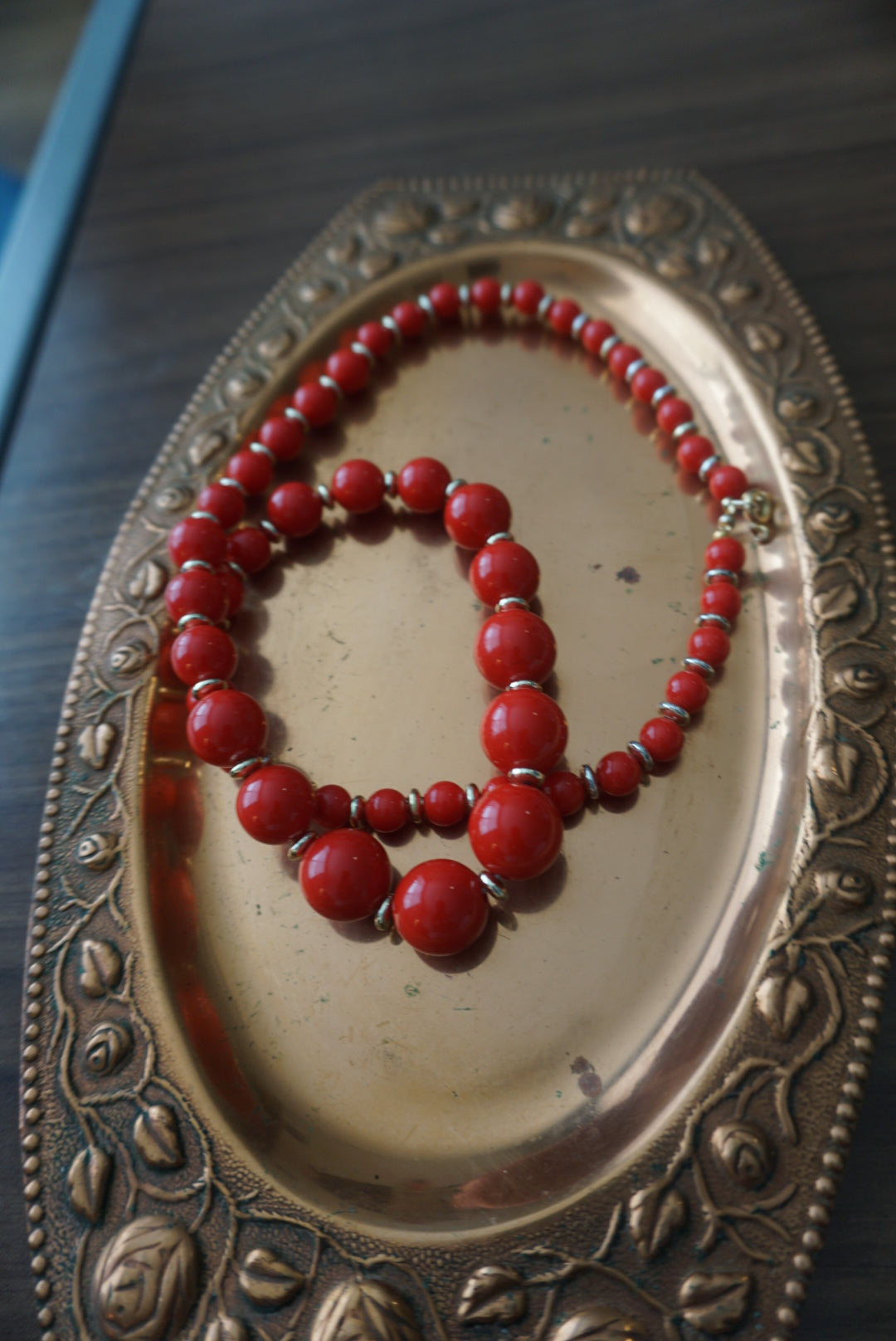Red Beaded Necklace