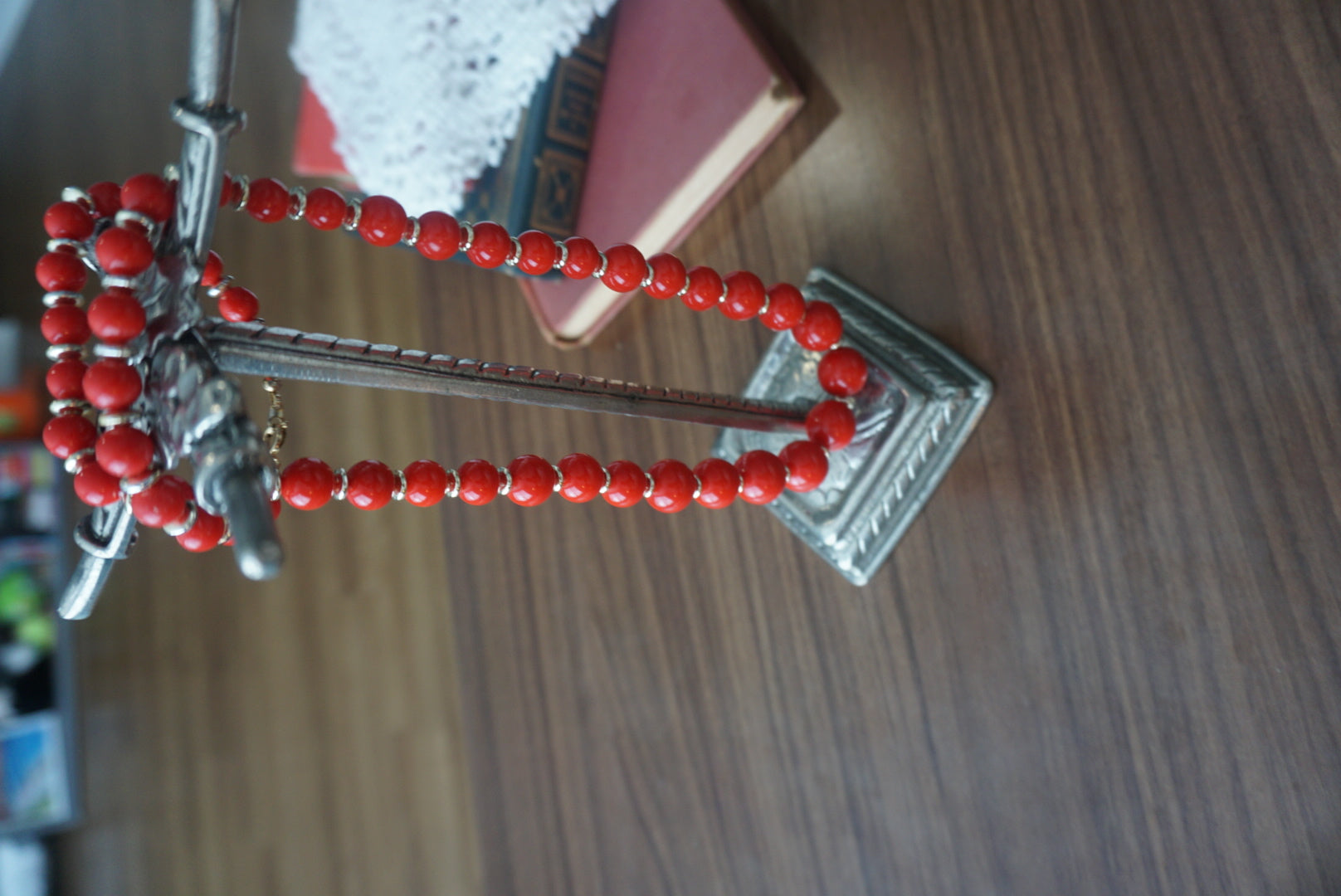 Red Beaded Necklace