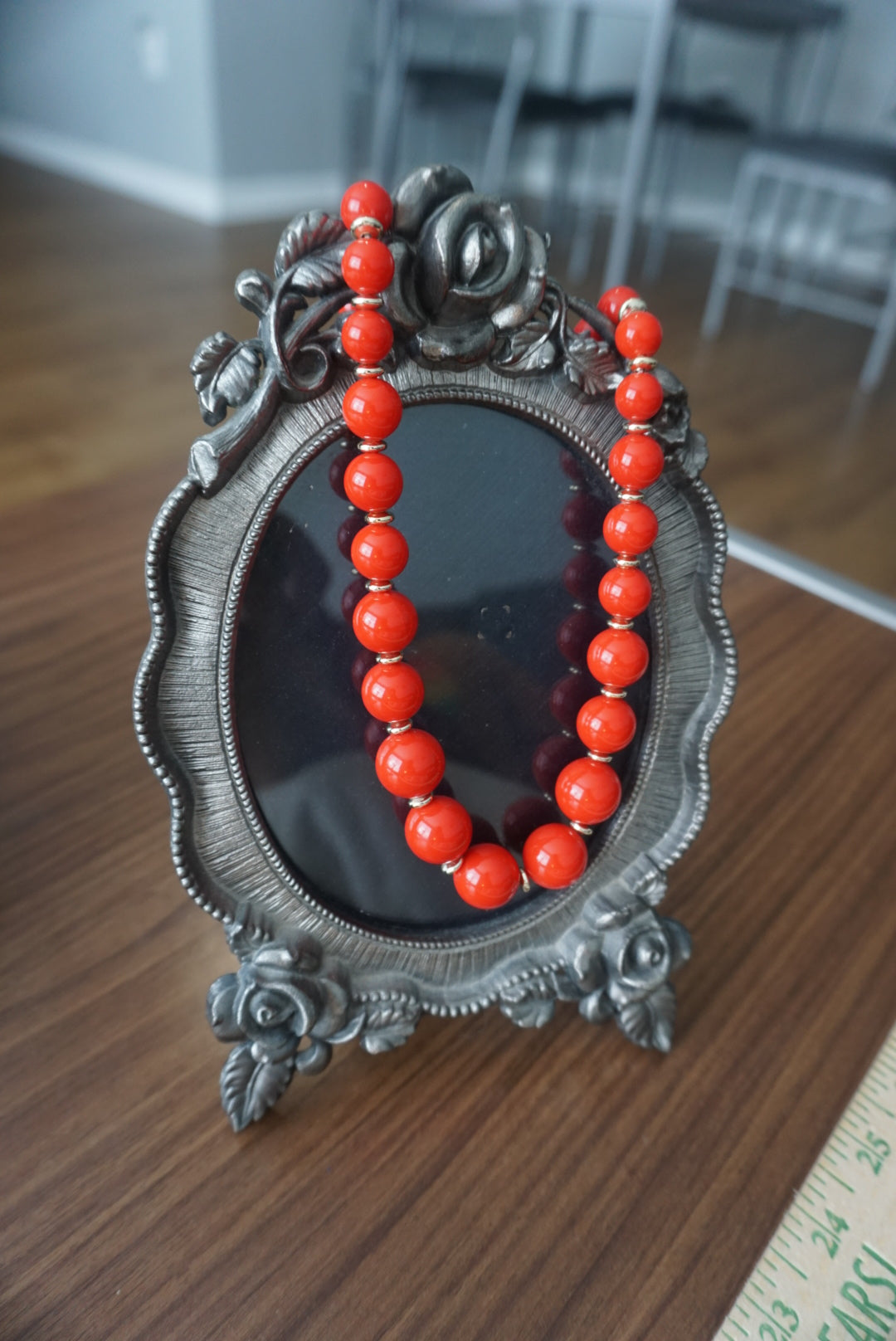 Red Beaded Necklace