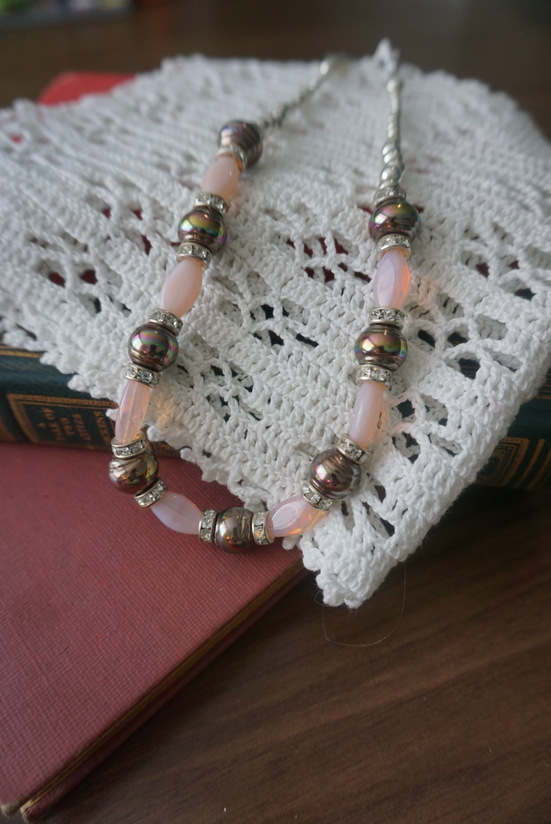 Elegant Beaded Bracelet with Silver Accents
