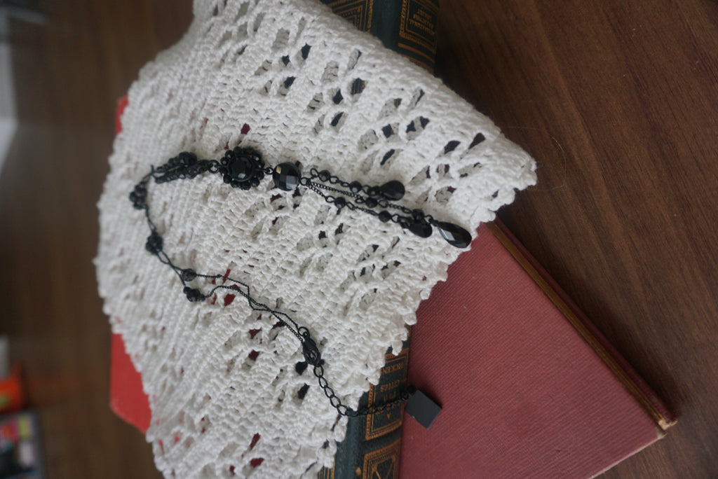 Elegant Black Beaded Necklace