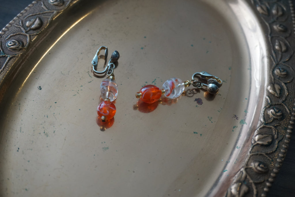 Elegant Glass Bead Earrings