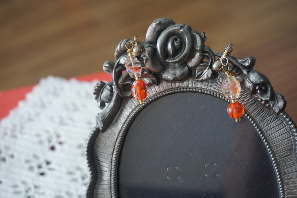 Elegant Glass Bead Earrings