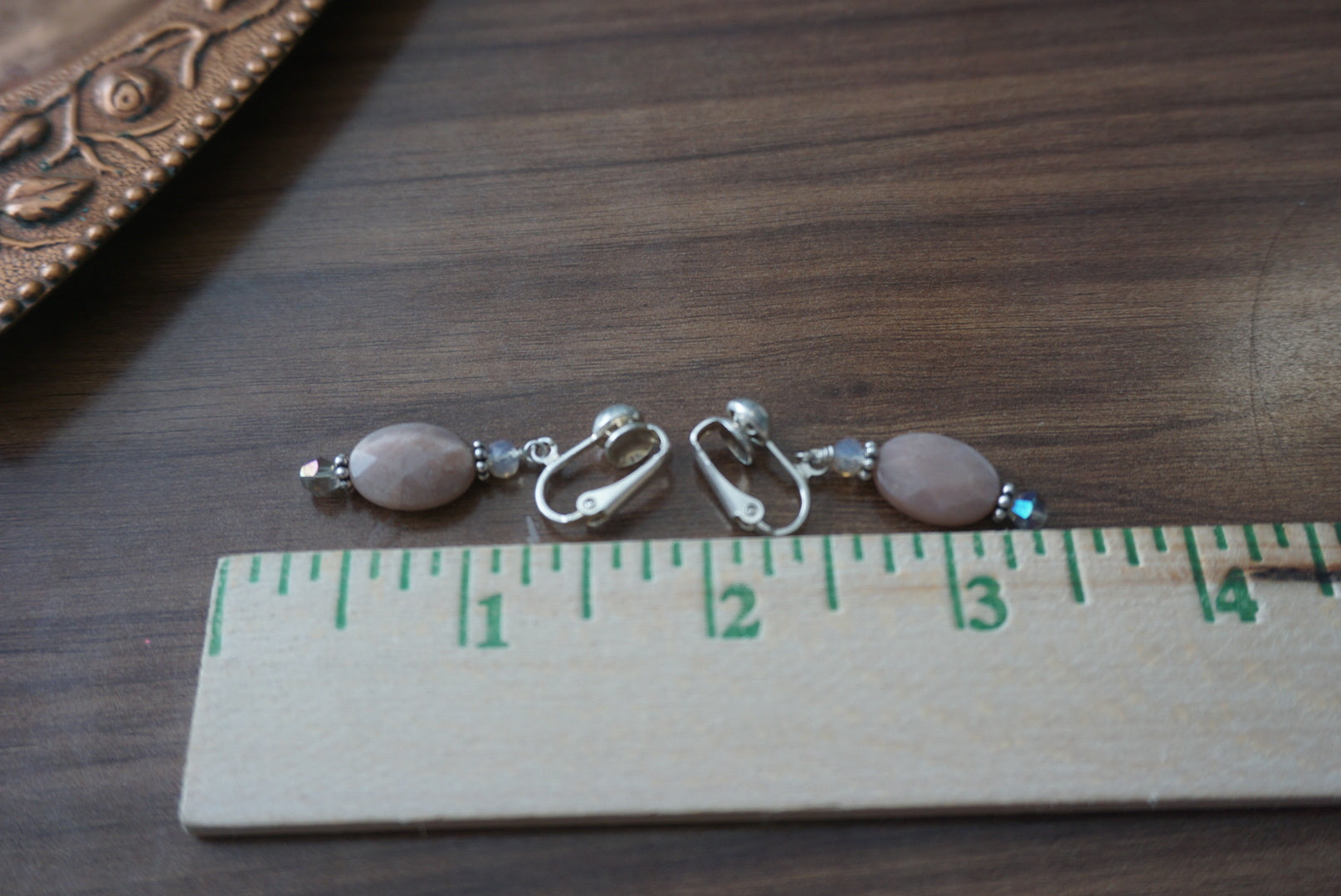 Elegant Goldstone Earrings