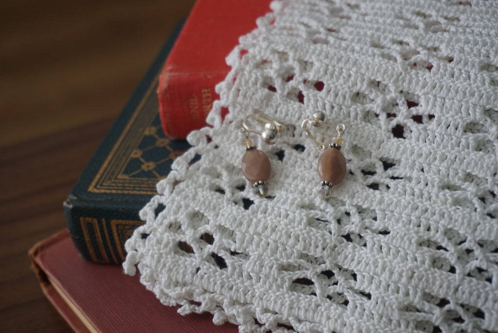 Elegant Goldstone Earrings