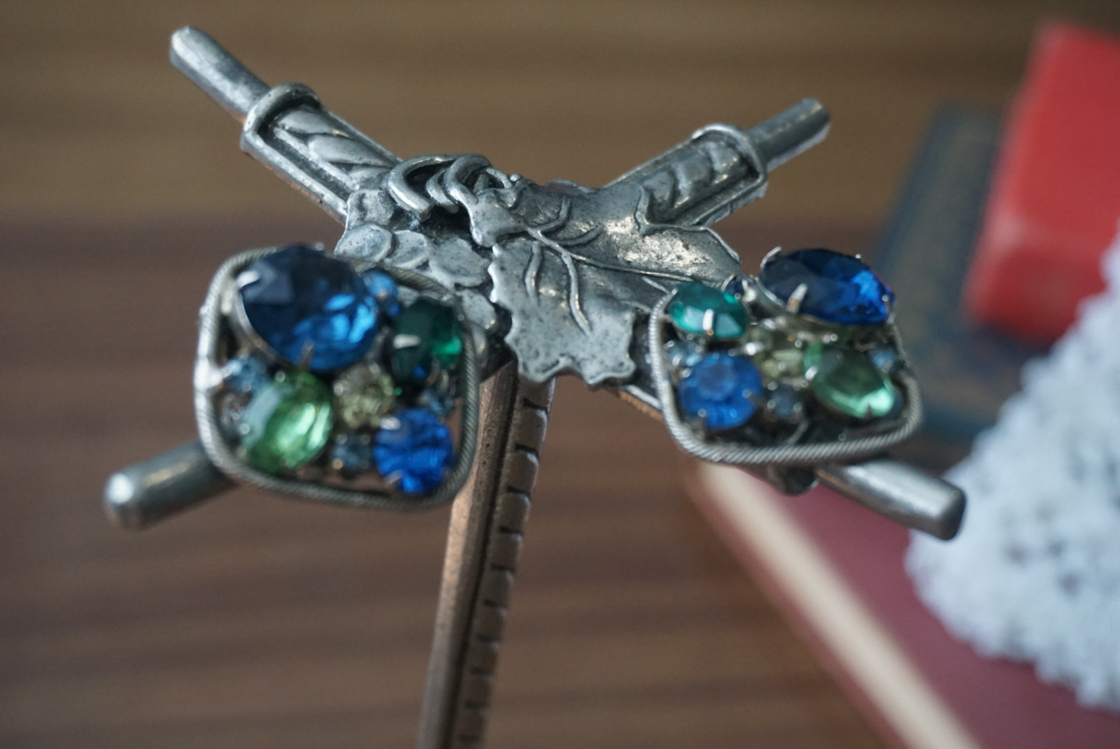 Colorful Vintage Clip-On Earrings
