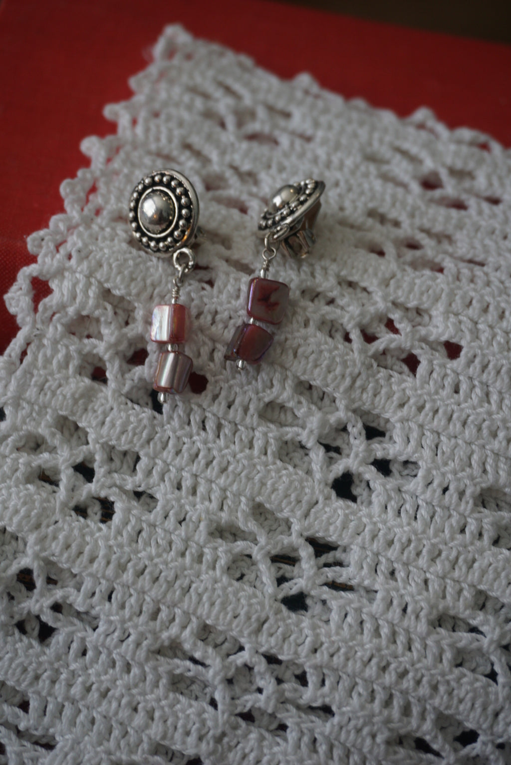 Bohemian Style Drop Earrings with Silver Accents