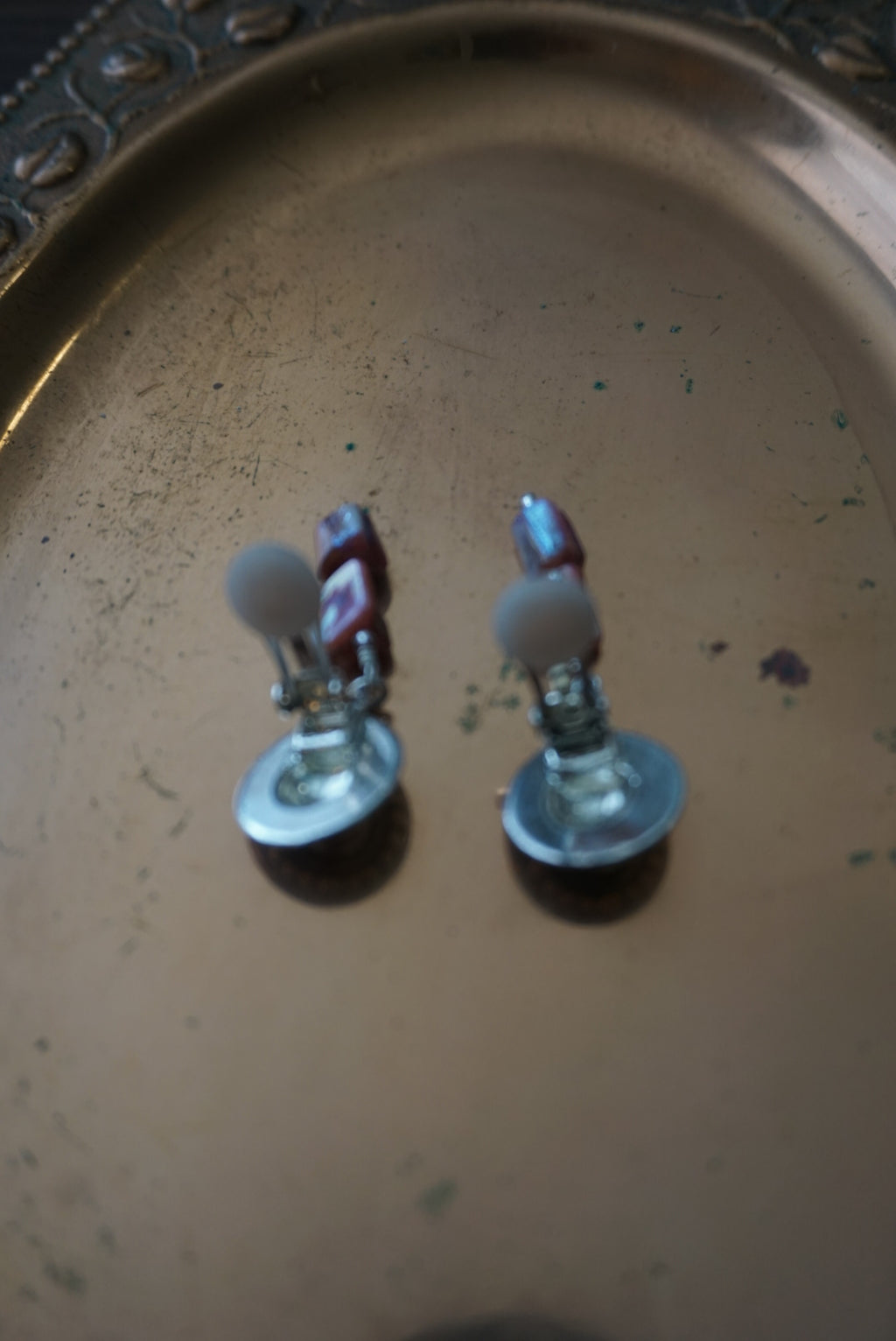 Bohemian Style Drop Earrings with Silver Accents