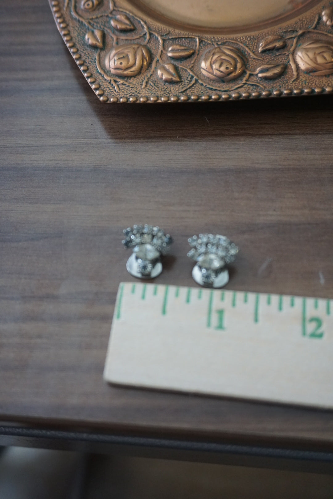 Vintage Rhinestone Clip-On Earrings