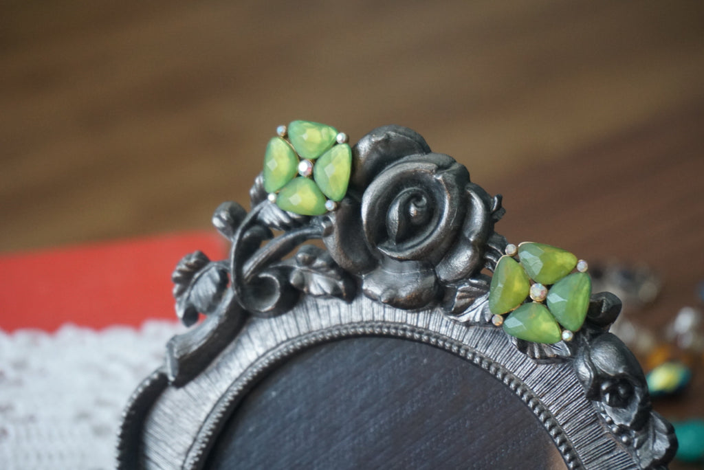 Green Gemstone Earrings