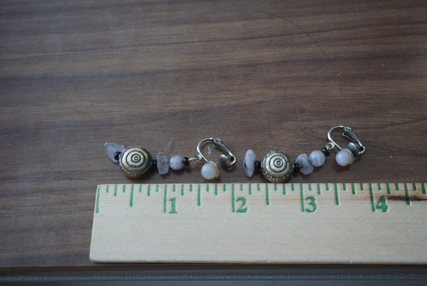 Handmade Beaded Dangle Earrings