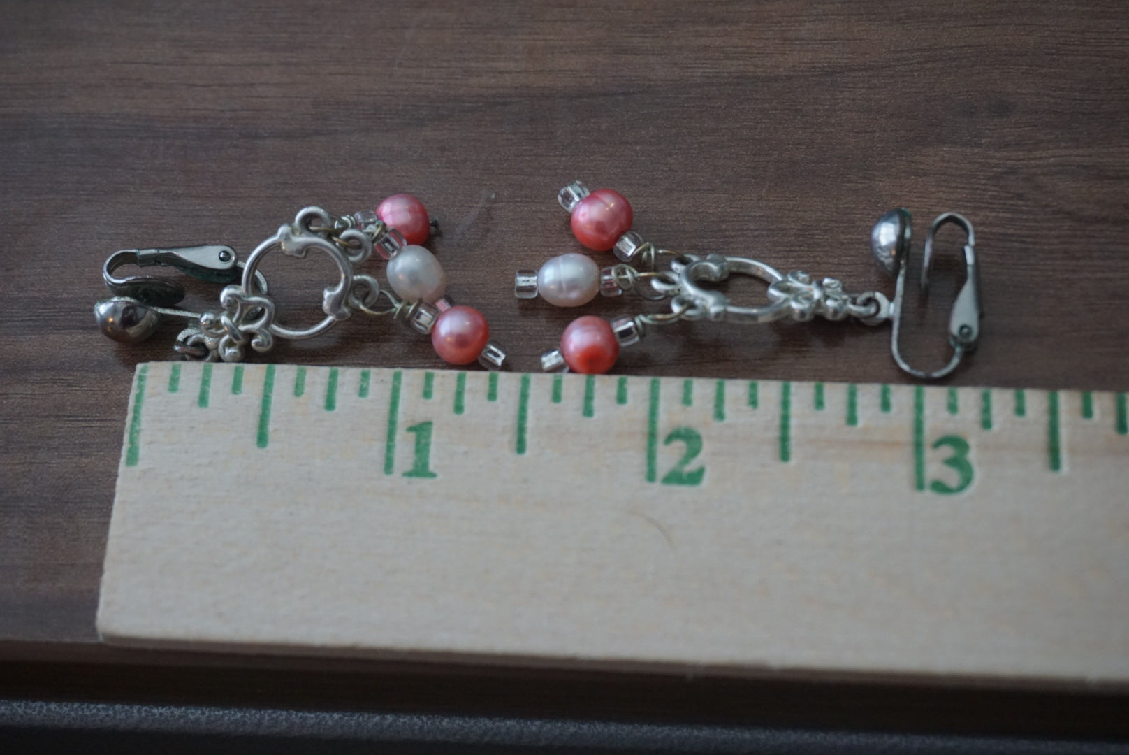 Silver and Pearl Drop Earrings