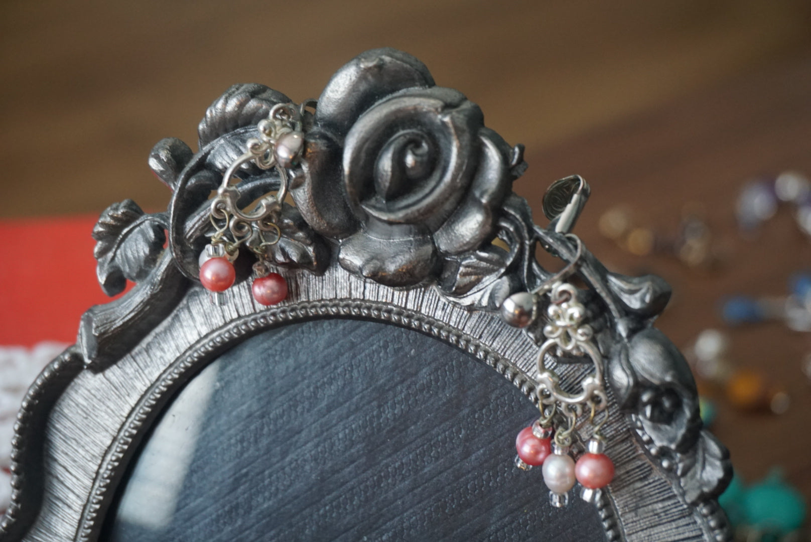 Silver and Pearl Drop Earrings