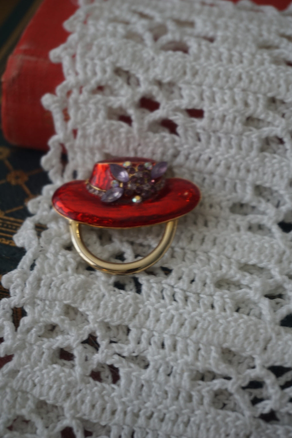 Red Hat Brooch Pin
