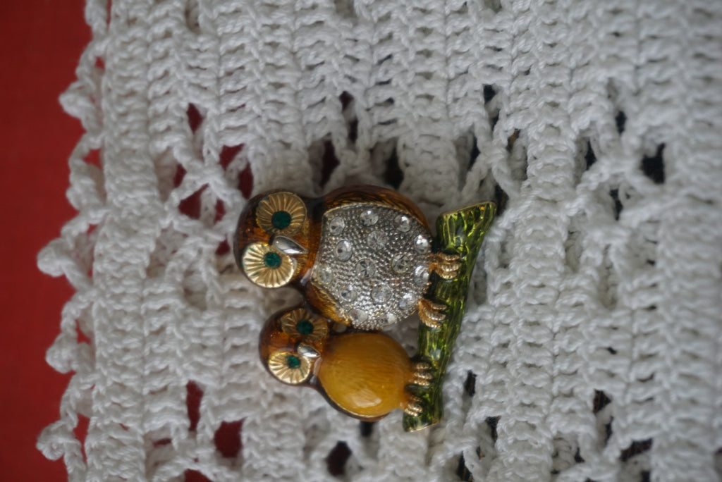 Cute Owl Couple Enamel Pin