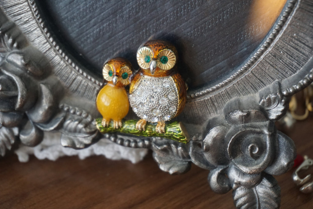 Cute Owl Couple Enamel Pin
