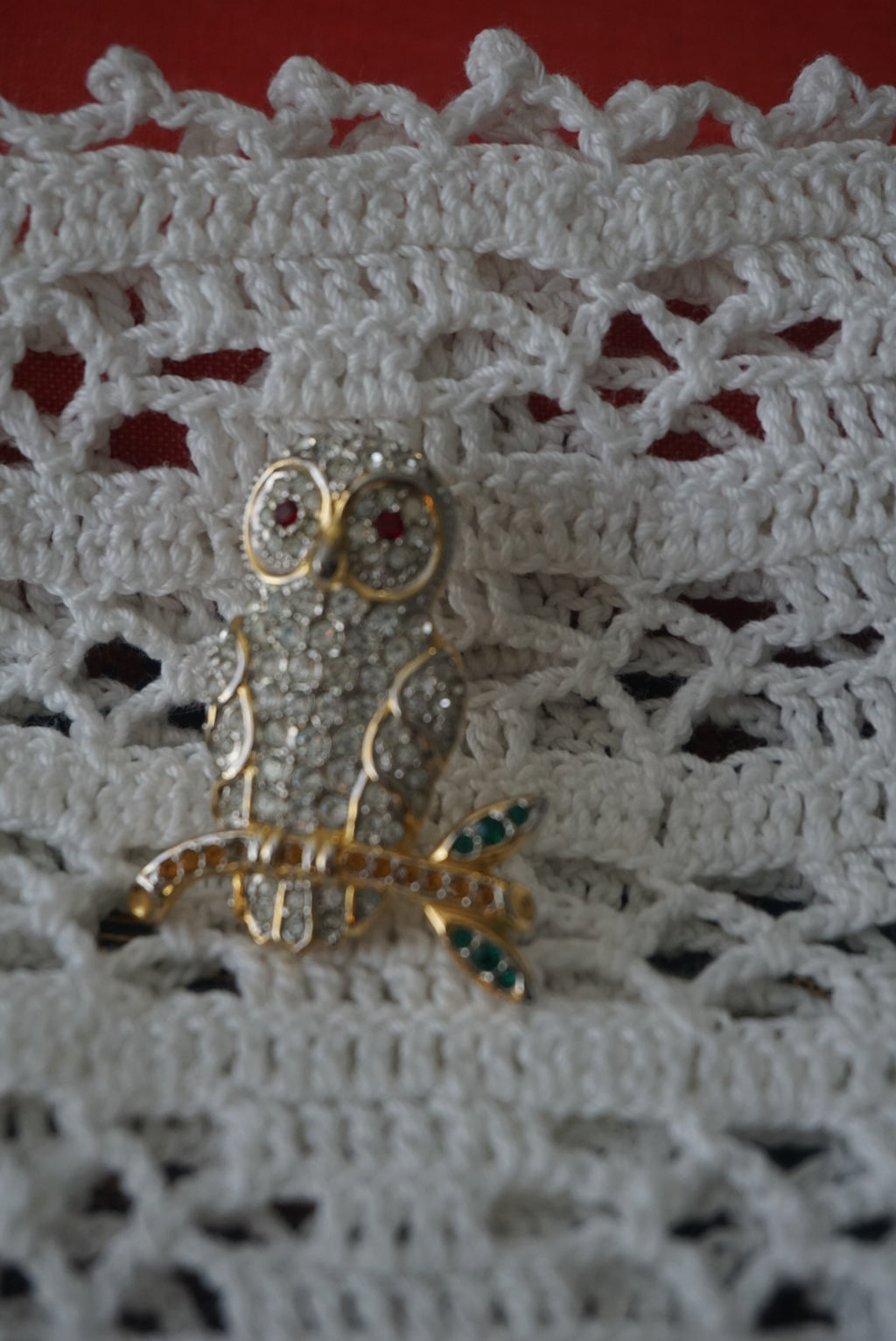 Vintage Owl Brooch Pin