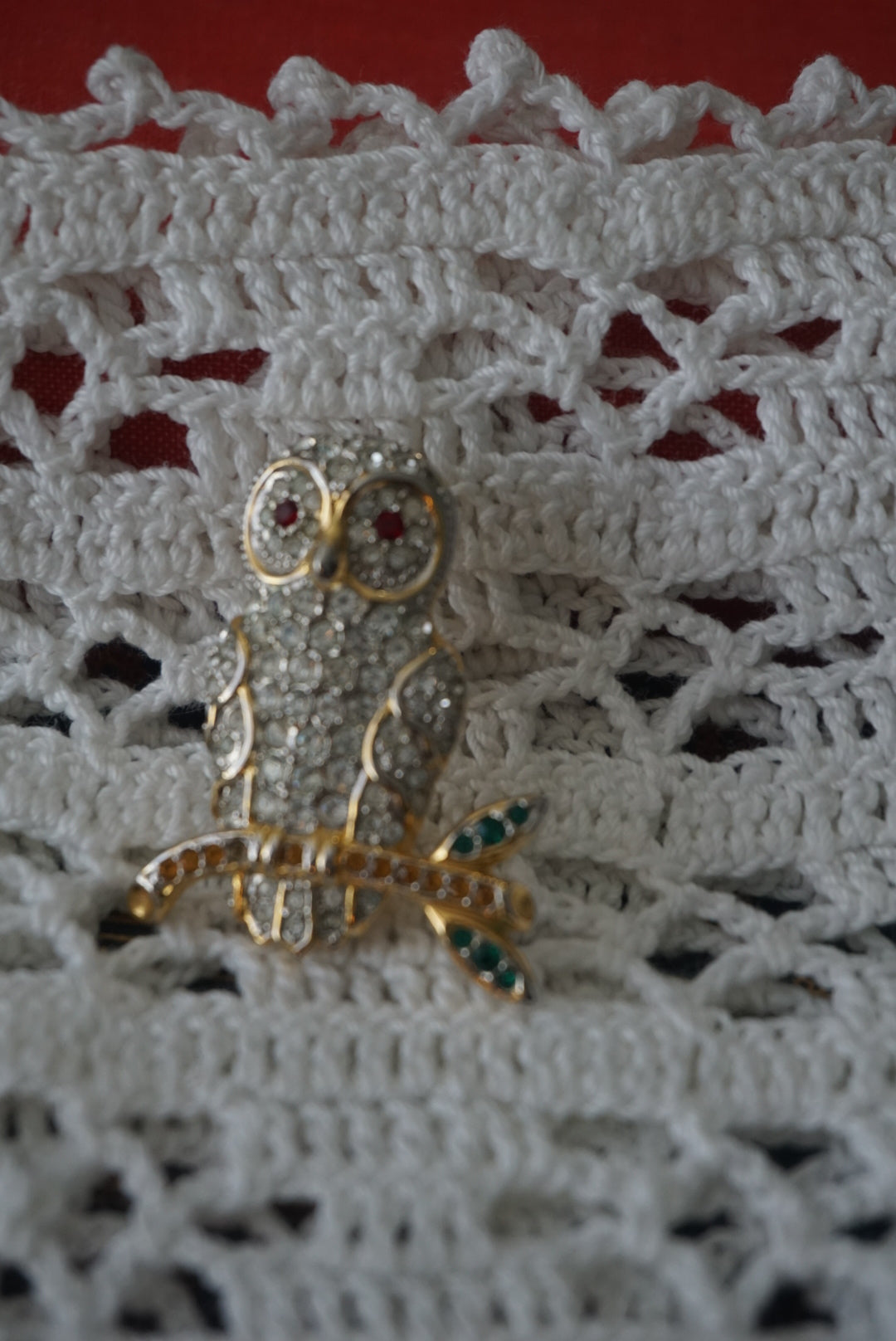 Vintage Owl Brooch Pin