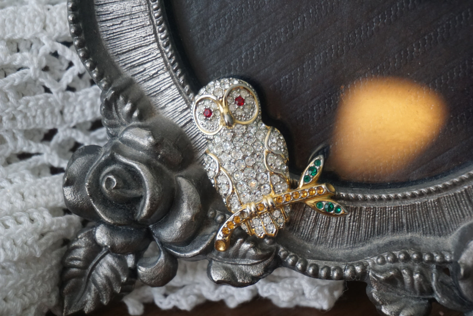 Vintage Owl Brooch Pin