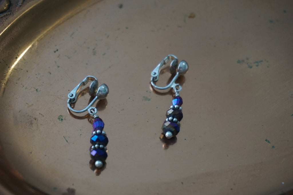 Vintage Beaded Dangle Earrings