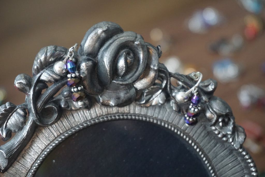 Vintage Beaded Dangle Earrings