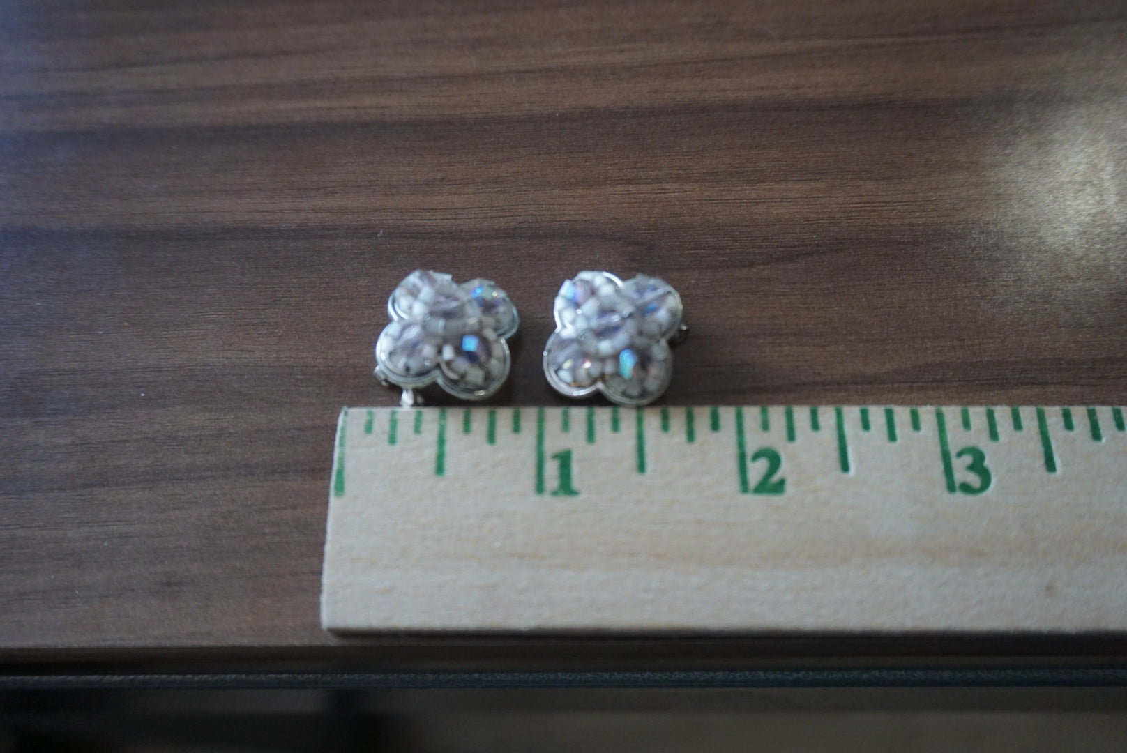 Floral Design Clip-On Earrings
