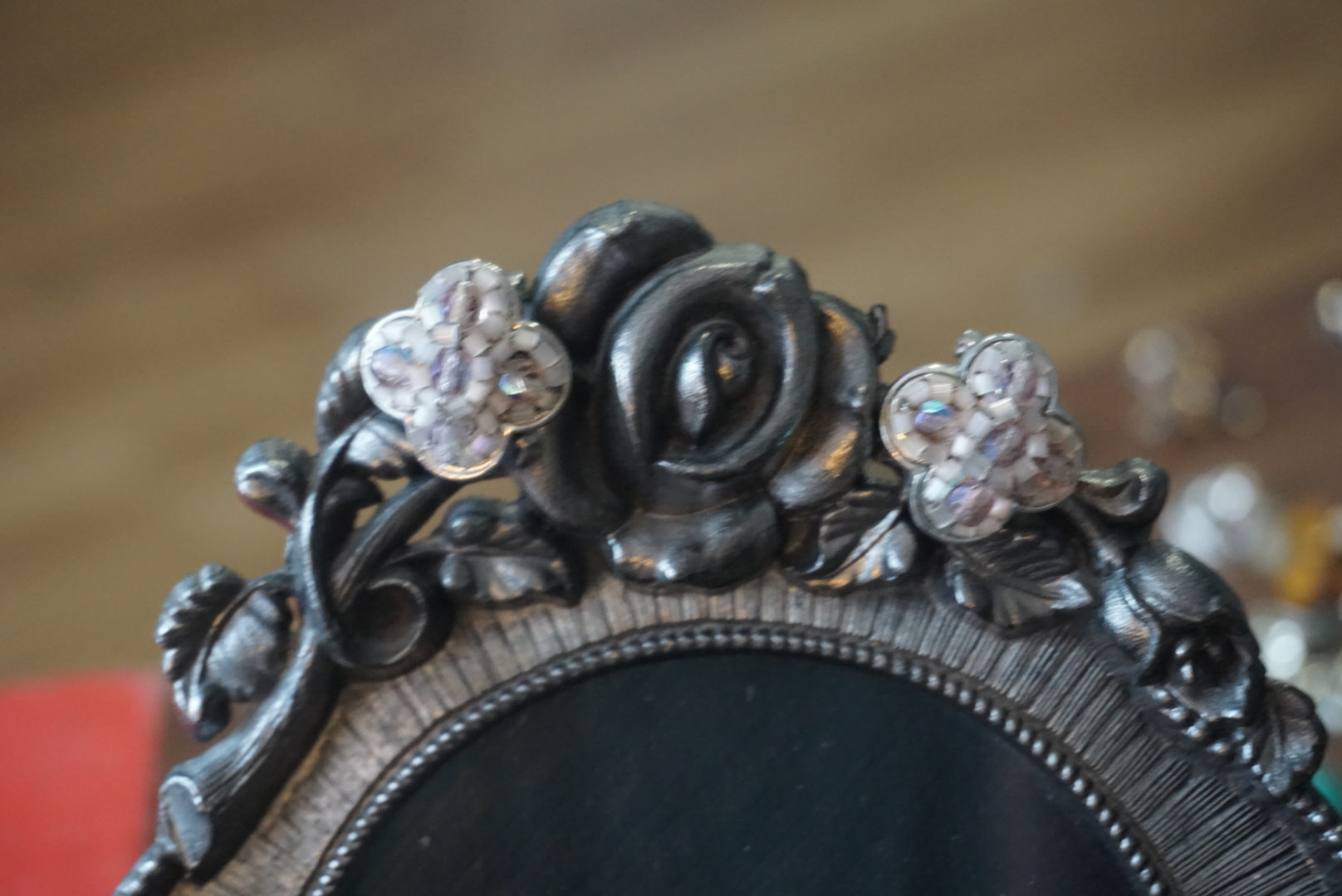 Floral Design Clip-On Earrings
