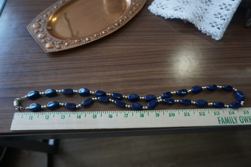 Black Beaded Necklace