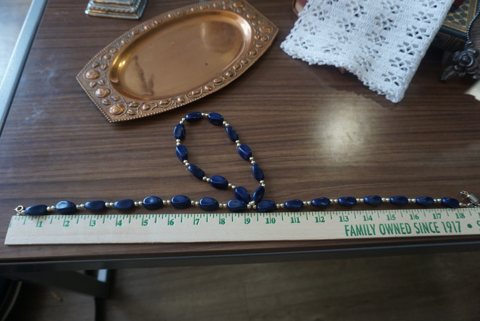 Black Beaded Necklace