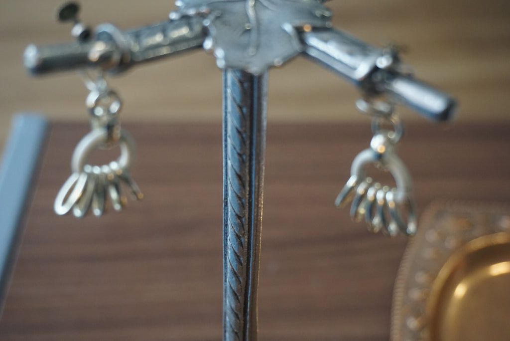 Vintage Metal Drop Earrings