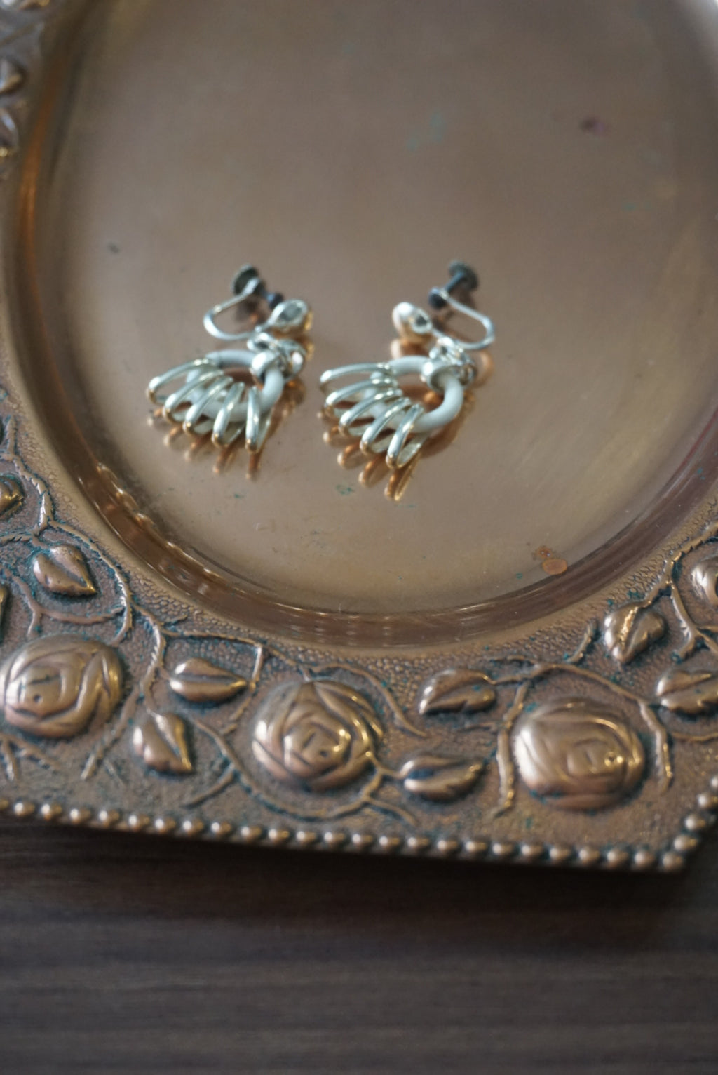 Vintage Metal Drop Earrings