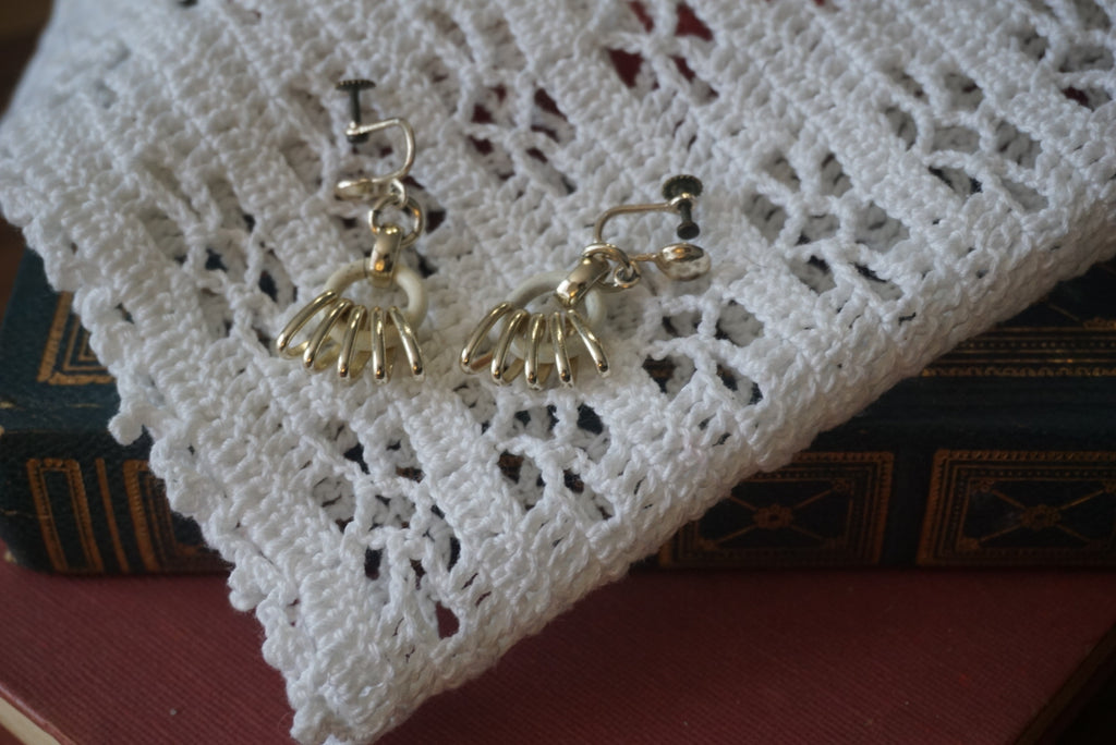 Vintage Metal Drop Earrings