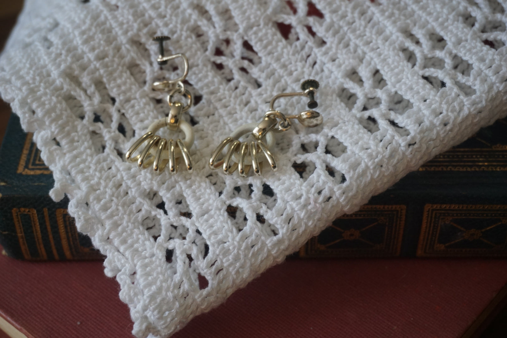 Vintage Metal Drop Earrings