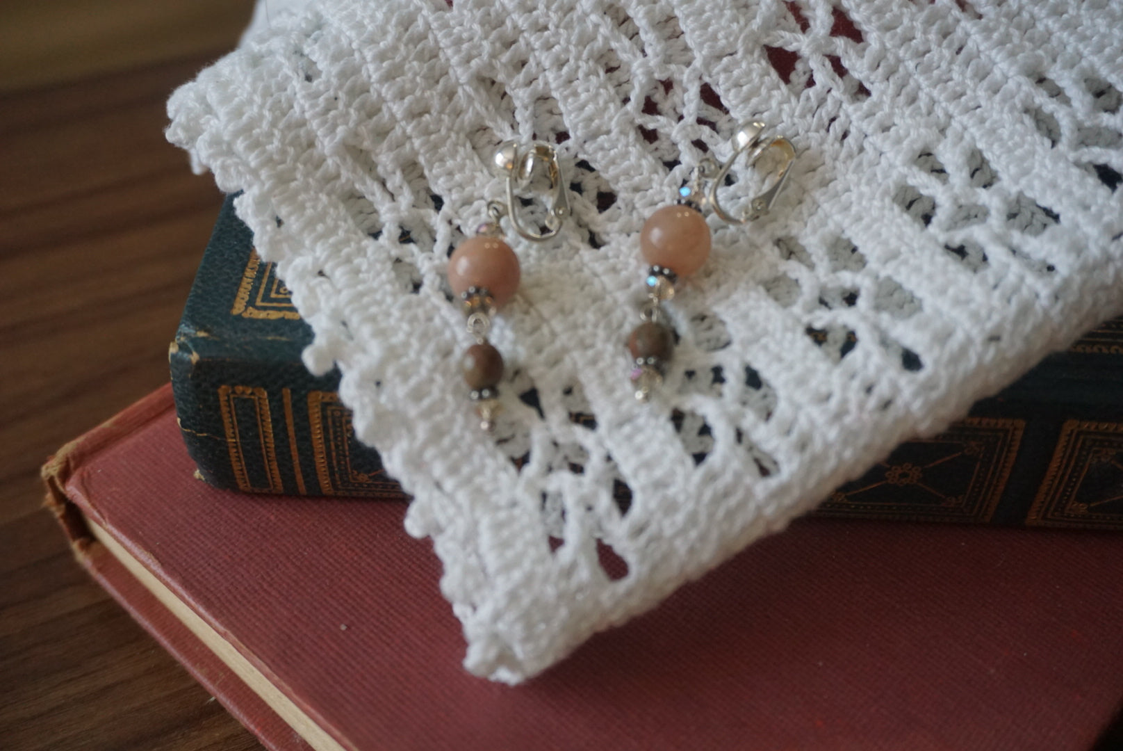 Handcrafted Beaded Drop Earrings