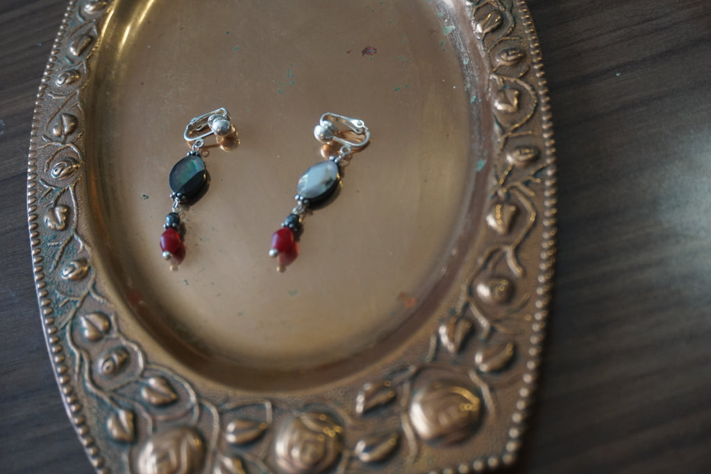 Elegant Beaded Drop Earrings